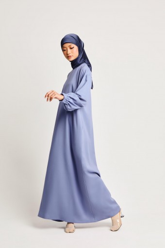 Fatima Drop Shoulder Dress Cornflower Blue